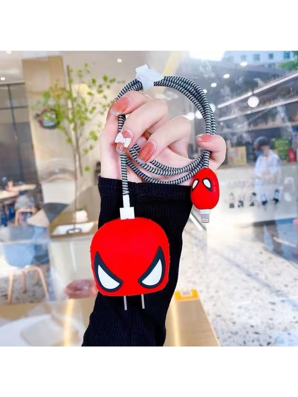 Spider Man iPhone Charger Cover Cable Protectors P12